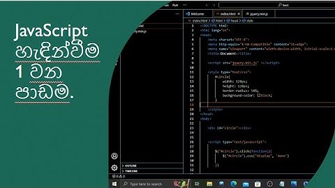 How to Build A Website Using JavaScript In Sinhala | BlackTiger