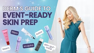 DERMATOLOGIST’S EVENT READY SKINCARE ROUTINE HOW TO PREP SKIN BEFORE YOUR BIG DAY