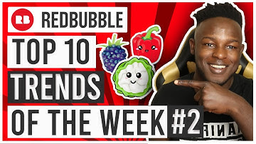 Top 10 Redbubble Trends of the Week with Low Competition #2 Make these Designs! 🔥