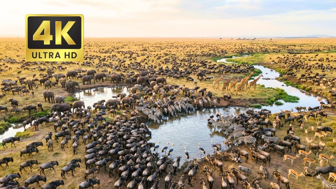 Relaxing Walk in the Wild: Secrets of The Golden Harmony | 4K Cinematic Wildlife