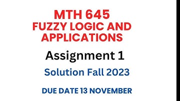 MTH 645|Assignment 1 Solution Fall 2023|mth645| assignment 1