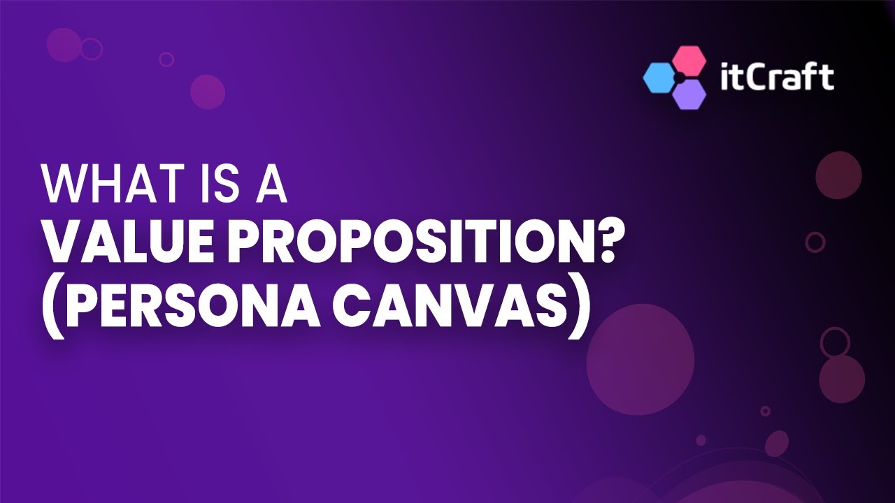 WHAT IS A VALUE PROPOSITION? (PERSONA CANVAS) - YouTube