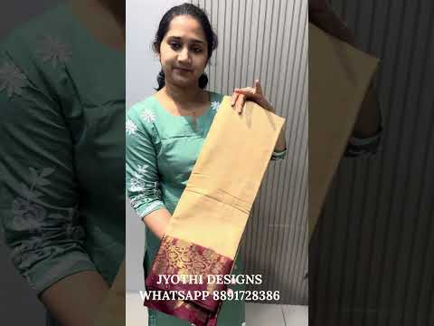 Semi Banarasi Saree in Contrast Colour Combinations - 2148/- Jyothi Designs: 8891161238