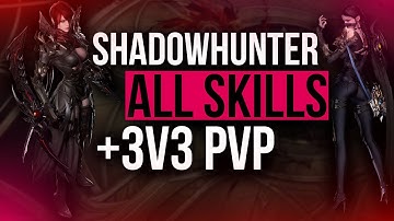 ⚔️ SHADOWHUNTER ALL SKILLS + SHADOWHUNTER(DEMONIC) 3V3 PVP | LOST ARK RONIN