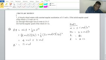 A Bicycle Wheel Rotates with Constant angular Acceleration||Circular Motion|| +260971736280