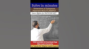 Doubt question Dimension of Subspaces, Dimension of intersection of Subspaces, and sum of Subspaces
