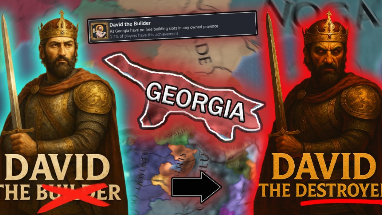 I accidentally ruined this RARE achievement in Europa Universalis IV | EU4 1.37 | David The Builder