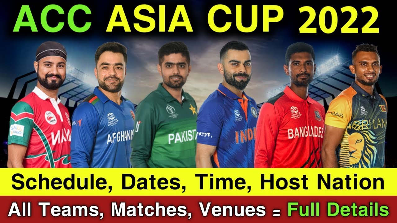 Asia Cup 2022 - Schedule, Matches, Host Nation, Dates, Time, Venues announced Ind vs Pak Match