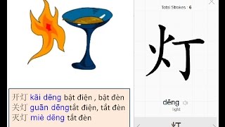 Bí quyết nhớ chữ Hán - Kanji cực nhanh || Các chữ tượng hình chứa bộ HỎA