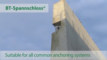 Connection of precast concrete elements - permanent, dry and fast with the BT-Spannschloss®