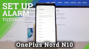 How to Set Up Alarm Clock on OnePlus Nord N10 5G – Alarm Settings