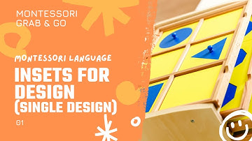Montessori Language: Insets for Design (Single Design)