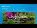 The Promise Of African Voluntary Carbon Markets A StoryMap The Promise Of African Voluntary Carbon Markets A StoryMap