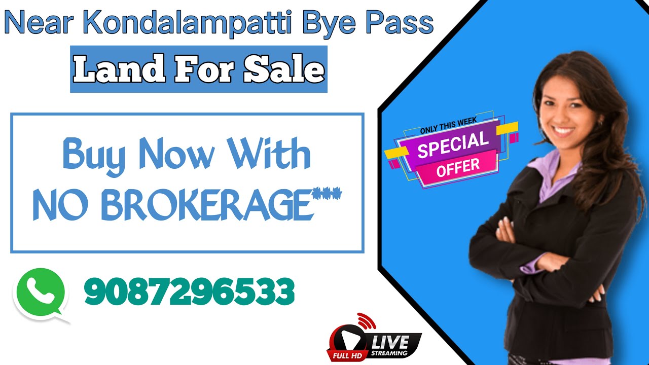 House For Sale in Salem Land for Sale near Kondalampatti 100 Mtrs