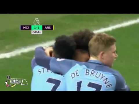 اهداف مباراه ارسنال و مان ستي 2 1 الدوري اليزي الممتاز