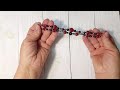 Как сделать браслет с натуральным гранатом, / DIY Bracelet with natural stone