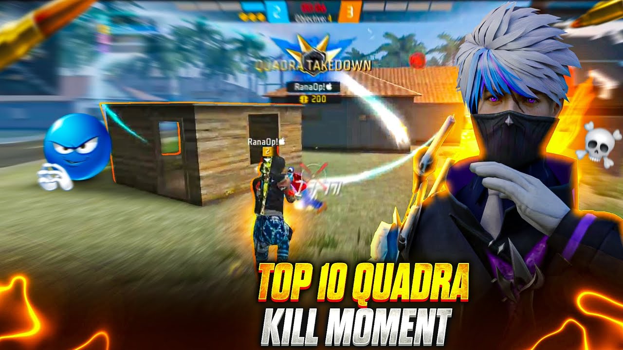 TOP 10 QUADRA KILLS | GARENA FREEFIRE MAX 