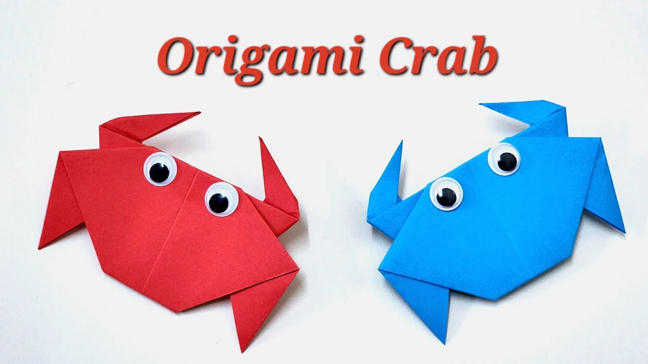 Cute and Easy Origami Crab Craft for Kids