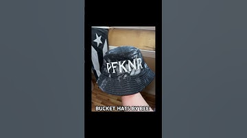 Custom PFKNR Buck Hat By BEE👌🏾￼#smallbusiness #bucket #hats #badbunny