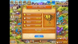 Farm Frenzy 3 only GOLD (level 51) playthrough Веселая ферма 3 (уровень 51) Золото