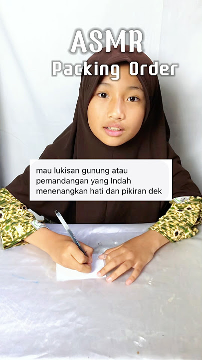 ASMR Packing Order | Asmr Bersama Noura #ASMR #lukisan #art #drawwithme