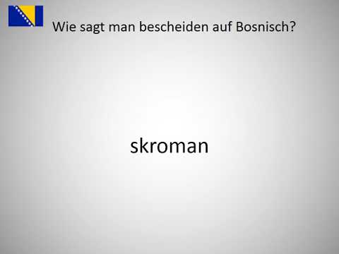 Video: Wie sagt man bescheiden?