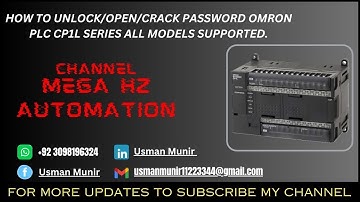 HOW TO UNLOCK OMRON CP1L/CP1H PLC PASSWORD | #UMREADPROTECTION | #TASKREADPROTECTION | #CP1L | #CP1H