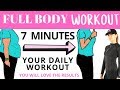 FULL BODY WORKOUT -  7 MINUTE WORKOUT FOR WEIGHT LOSS - BELLY FAT WORKOUT BY LUCY WYNDHAM-READ
