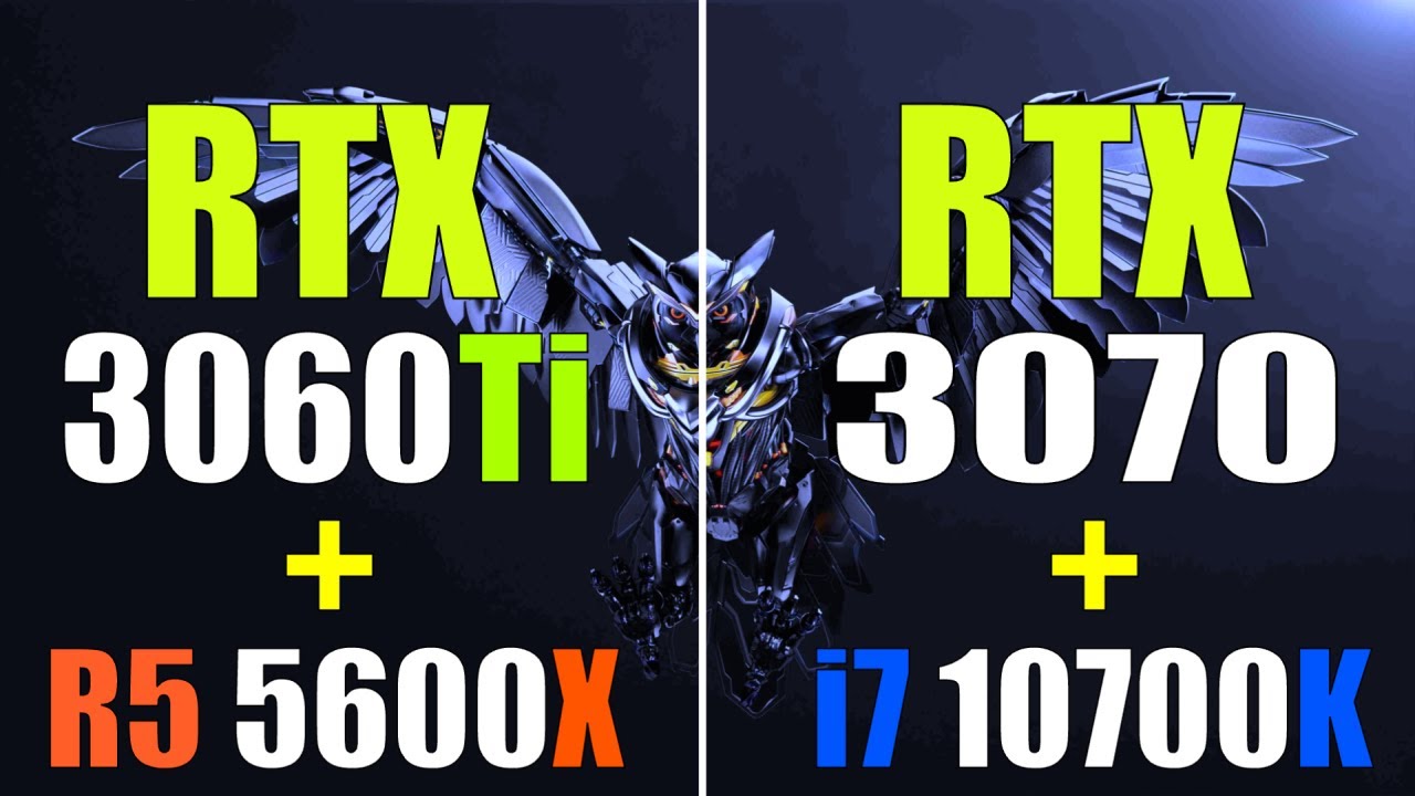 RTX 3060Ti + RYZEN 5 5600X vs RTX 3070 + INTEL i7 10700K || PC 