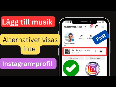 Instagram Profile Song Visas inte 