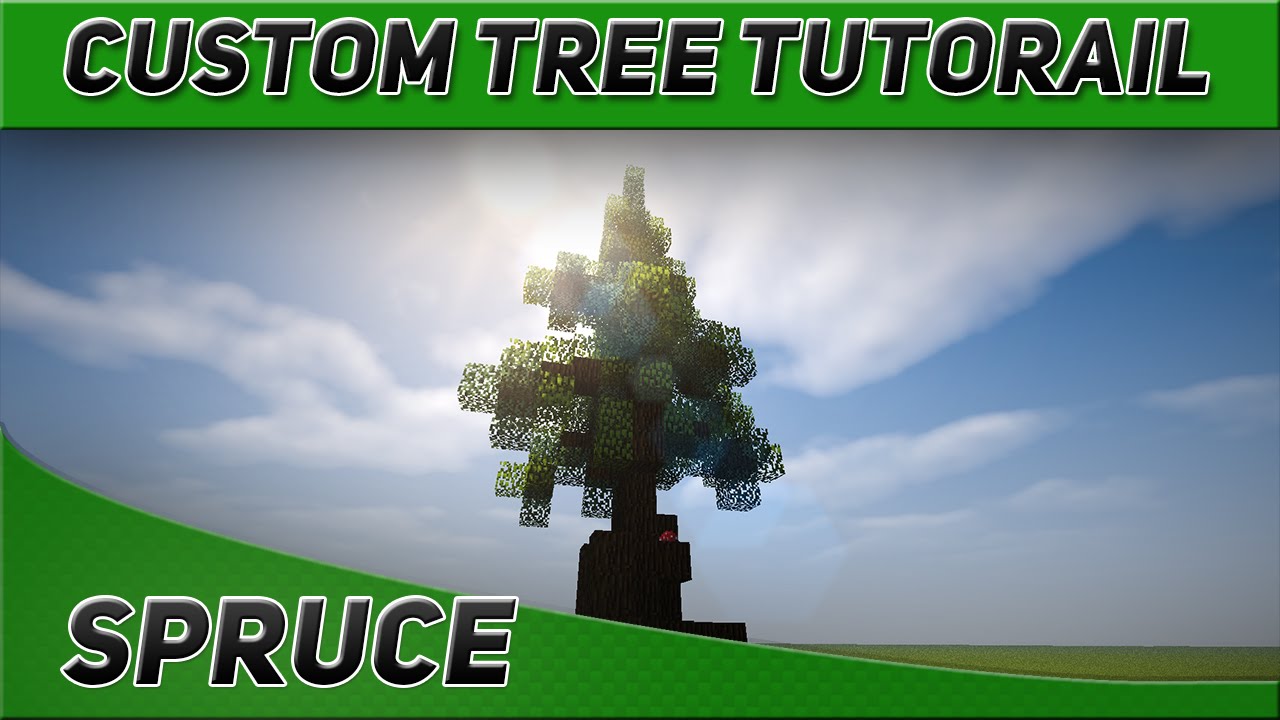 Minecraft Tree Tutorials ~ Spruce Tree - Youtube