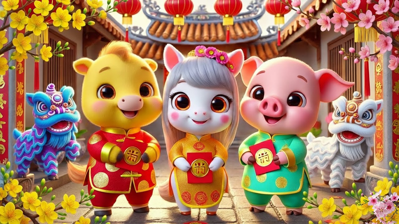 LIÊN KHÚC BAO LÌ XÌ ĐỎ 🌸🧨 Ca Nhạc Xuân Thiếu Nhi 4K Remix Cho Bé Nhảy Múa Ca Hát Vui Tươi Ngày Tết