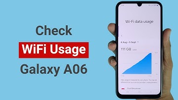 How to Check Wi-Fi Data Usage in Samsung A06