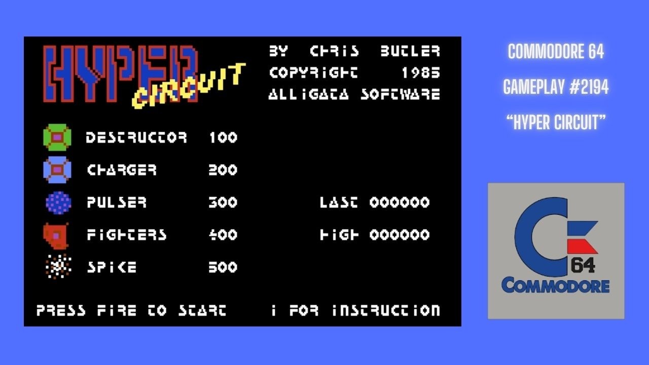 Hyper Circuit (Commodore 64 / Gameplay #2194)