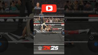 Liv Morgan Hits Headscissors on Bayley #wwe2k25 #shorts