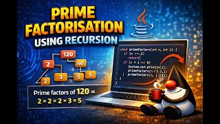 Prime factorization using Recursion | JAVA |Easy | Let's learn together