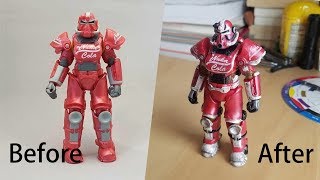 Repaint Mega Merge Fallout Nuka T-51Power Armor Action Figure