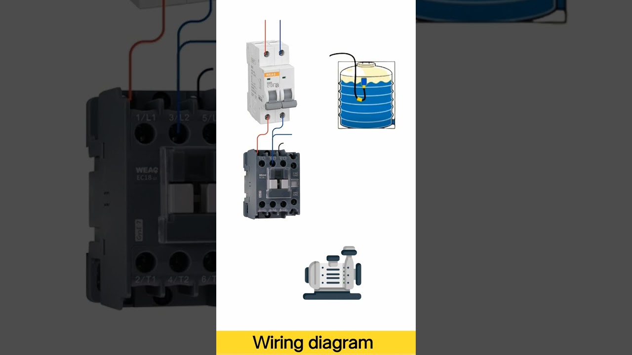 Automatic Water Pump Control System Diagram 