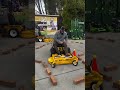 Lawn mower obstacle course 😲😂                   🎥: Instagram / alsthechainsawking