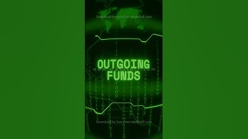 OUTGOING FUNDS   Retro CRT green screen glitch text animation