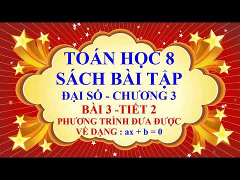 Video Toán học lớp 8 - Sách bài tập - Chương 3 - Bài 3 -... - youtube