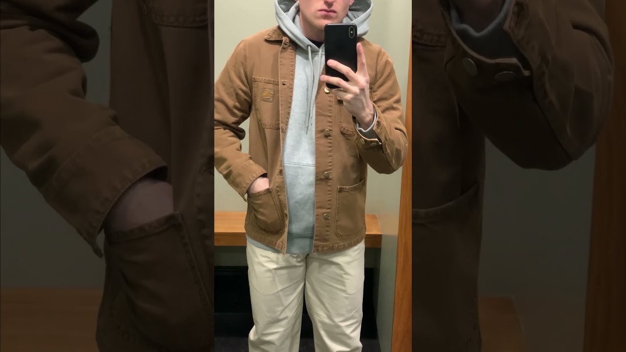 How To Style Carhartt Michigan Jacket #shorts