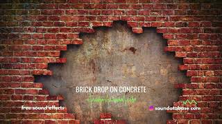 Brick Drop on Concrete Sound Effects (royalty-free) - link to free download in description ⬇️