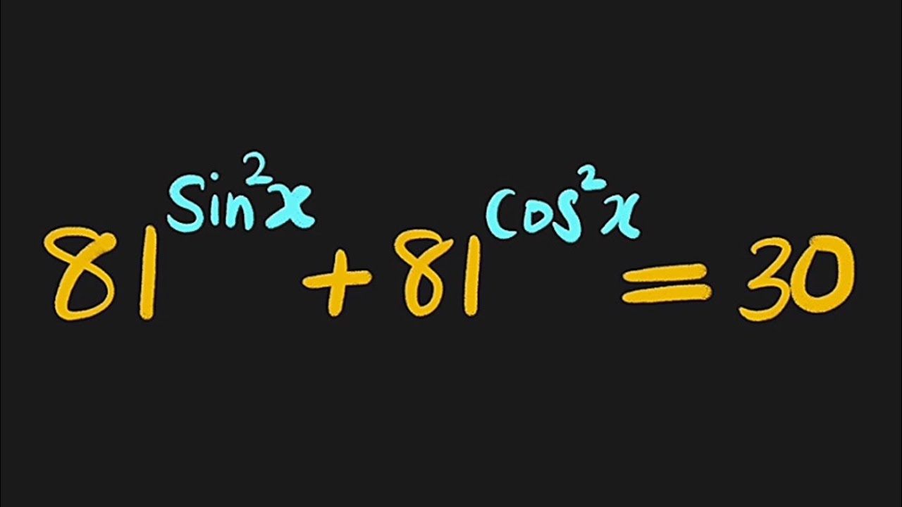 Trigonometric Equation In An Exponential Form YouTube Trigonometric Equation In An Exponential Form YouTube