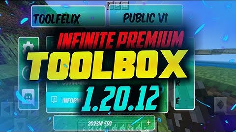 TOOLBOX FOR MCPE 1.20.12 Infinite Premium Time No Ads | TOOLBOX 1.20.12 PREMIUM | Felix MCPE
