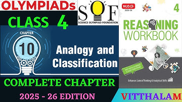 | Class 4 | Reasoning | Workbook | Chapter 10 | Analogy | Classifications | MTG | 2025 - 26 |
