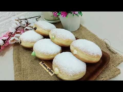 (English Subtittle) Donat bomboloni super Lembut | donat isi