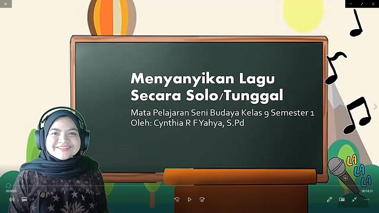 VIDEO PEMBELAJARAN JENIS PENAMPILAN VOKAL SOLO/TUNGGAL DAN MATERI VOKAL