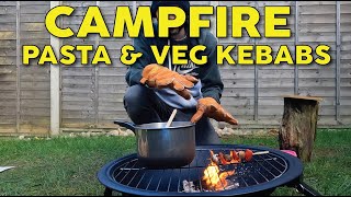Campfire Pasta & Veg Kebabs - Forest School Fire & Cooking Skills