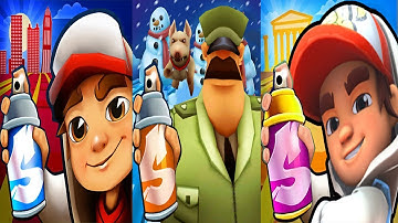 Subway Surfers - Jake vs Guard & Dog vs Subway Surfers 2 Hoverboard Heroes